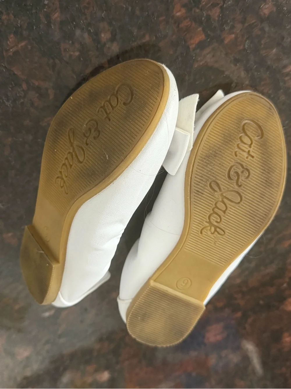 Cat & Jack White Bow Ballet Flats for Kids